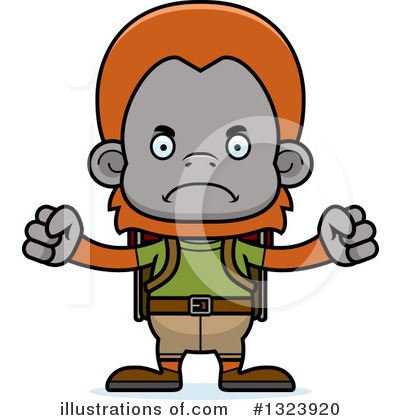 Royalty-Free (RF) Orangutan Clipart Illustration by Cory Thoman - Stock Sample #1323920
