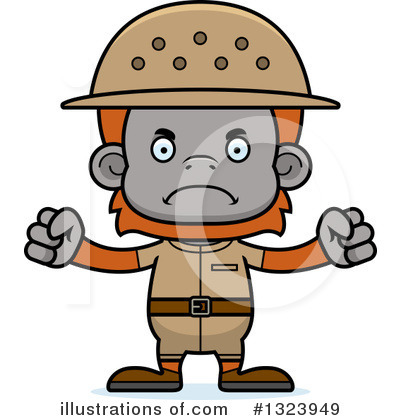 Royalty-Free (RF) Orangutan Clipart Illustration by Cory Thoman - Stock Sample #1323949