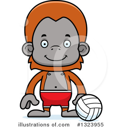 Royalty-Free (RF) Orangutan Clipart Illustration by Cory Thoman - Stock Sample #1323955