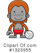 Orangutan Clipart #1323955 by Cory Thoman