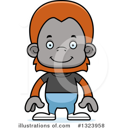 Royalty-Free (RF) Orangutan Clipart Illustration by Cory Thoman - Stock Sample #1323958