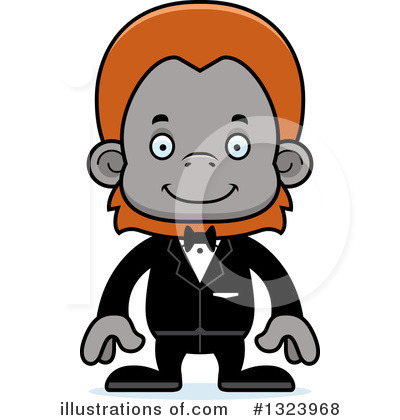 Royalty-Free (RF) Orangutan Clipart Illustration by Cory Thoman - Stock Sample #1323968