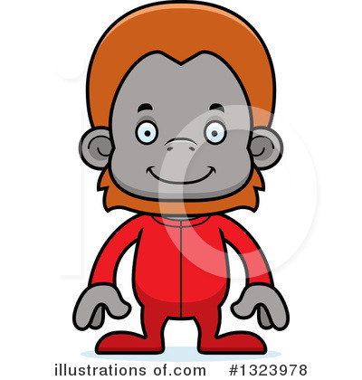 Royalty-Free (RF) Orangutan Clipart Illustration by Cory Thoman - Stock Sample #1323978