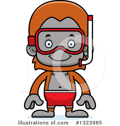 Royalty-Free (RF) Orangutan Clipart Illustration by Cory Thoman - Stock Sample #1323985