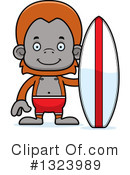Orangutan Clipart #1323989 by Cory Thoman