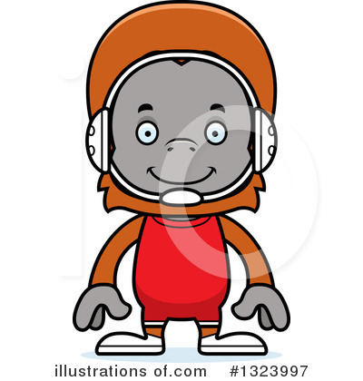 Orangutan Clipart #1323997 by Cory Thoman