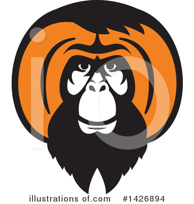 Monkey Clipart #1426894 by patrimonio