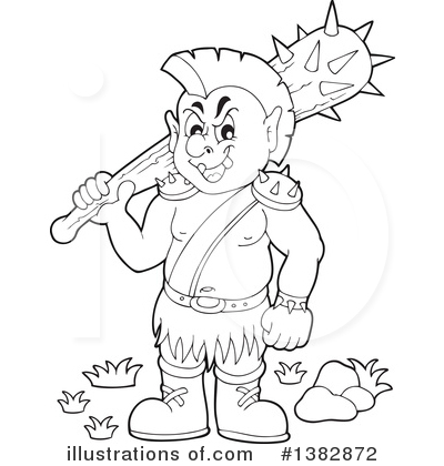 Royalty-Free (RF) Orc Clipart Illustration by visekart - Stock Sample #1382872