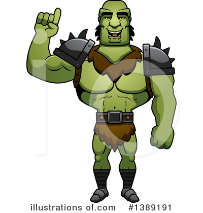 Orc Clipart #1389191 by Cory Thoman