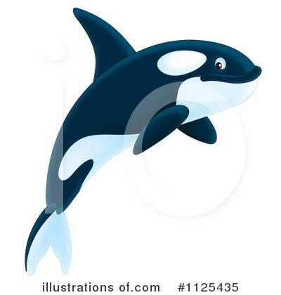 Royalty-Free (RF) Orca Clipart Illustration by Alex Bannykh - Stock Sample #1125435