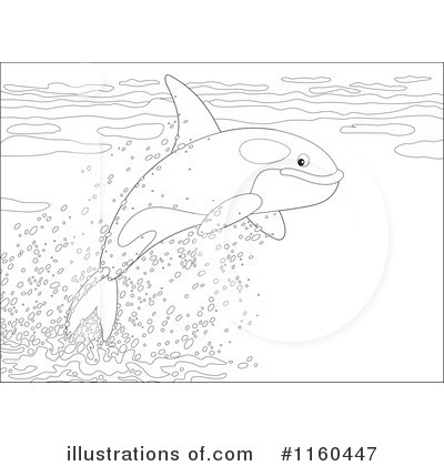 Royalty-Free (RF) Orca Clipart Illustration by Alex Bannykh - Stock Sample #1160447