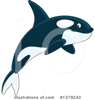 Royalty-Free (RF) Orca Clipart Illustration by Alex Bannykh - Stock Sample #1379243