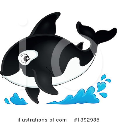 Royalty-Free (RF) Orca Clipart Illustration by visekart - Stock Sample #1392935