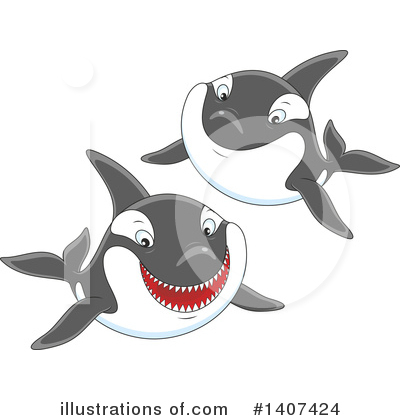 Orca Clipart #1407424 by Alex Bannykh