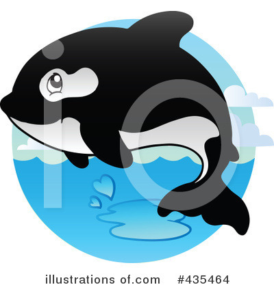 Royalty-Free (RF) Orca Clipart Illustration by visekart - Stock Sample #435464