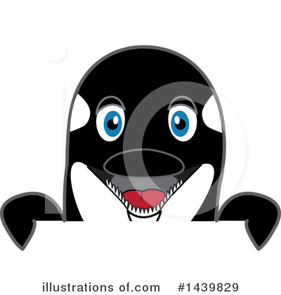 Royalty-Free (RF) Orca Mascot Clipart Illustration by Mascot Junction - Stock Sample #1439829