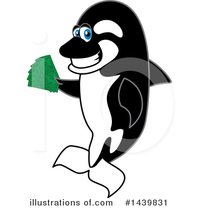 Royalty-Free (RF) Orca Mascot Clipart Illustration by Mascot Junction - Stock Sample #1439831
