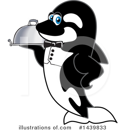Royalty-Free (RF) Orca Mascot Clipart Illustration by Mascot Junction - Stock Sample #1439833