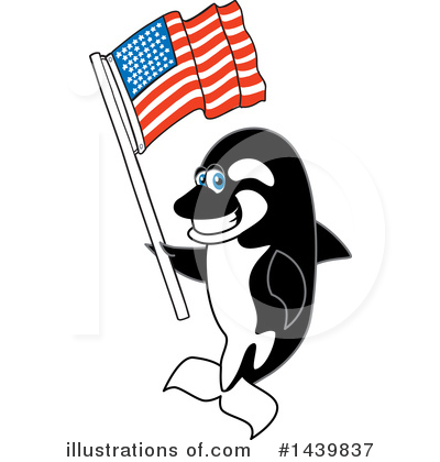Royalty-Free (RF) Orca Mascot Clipart Illustration by Mascot Junction - Stock Sample #1439837