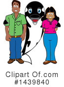 Orca Mascot Clipart #1439840 by Mascot Junction