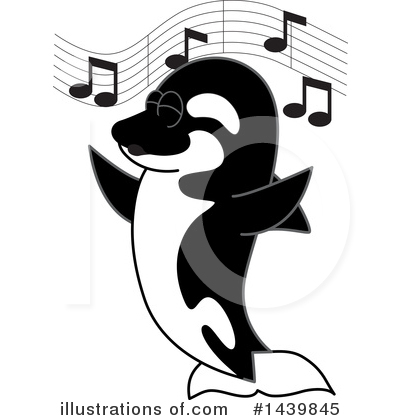 Royalty-Free (RF) Orca Mascot Clipart Illustration by Mascot Junction - Stock Sample #1439845