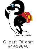 Orca Mascot Clipart #1439848 by Mascot Junction