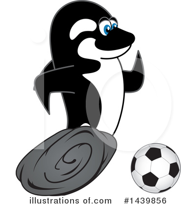 Royalty-Free (RF) Orca Mascot Clipart Illustration by Mascot Junction - Stock Sample #1439856