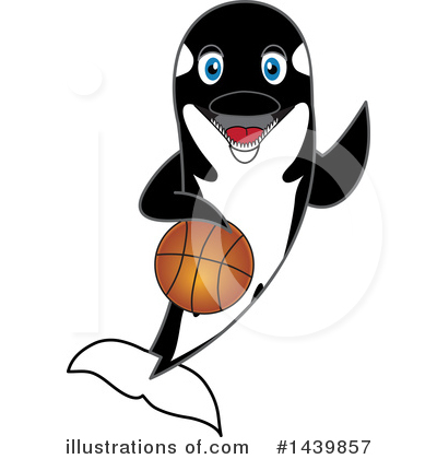 Royalty-Free (RF) Orca Mascot Clipart Illustration by Mascot Junction - Stock Sample #1439857