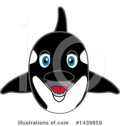 Royalty-Free (RF) Orca Mascot Clipart Illustration by Mascot Junction - Stock Sample #1439859