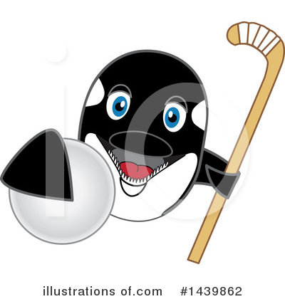 Royalty-Free (RF) Orca Mascot Clipart Illustration by Mascot Junction - Stock Sample #1439862