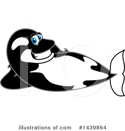 Royalty-Free (RF) Orca Mascot Clipart Illustration by Mascot Junction - Stock Sample #1439864