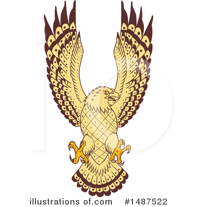 Royalty-Free (RF) Osprey Clipart Illustration by patrimonio - Stock Sample #1487522