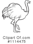 Ostrich Clipart #1114475 by Lal Perera
