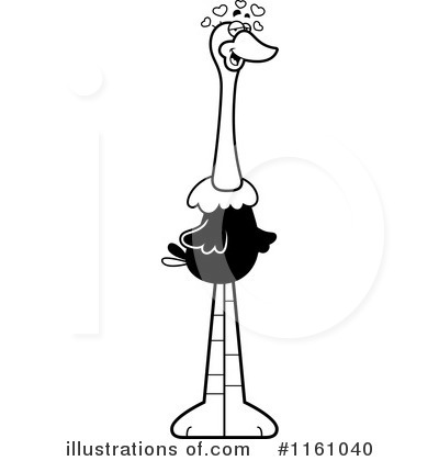 Royalty-Free (RF) Ostrich Clipart Illustration by Cory Thoman - Stock Sample #1161040