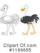 Ostrich Clipart #1199655 by Alex Bannykh