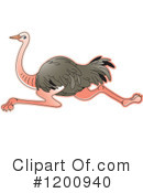 Ostrich Clipart #1200940 by Lal Perera