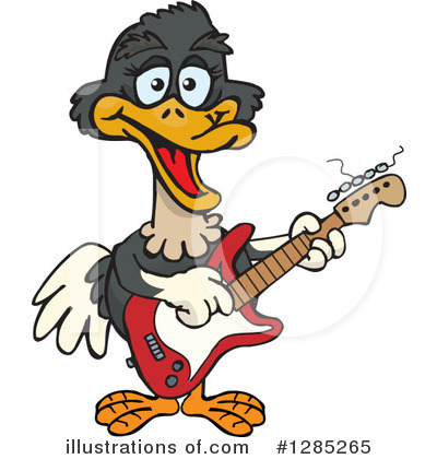 Royalty-Free (RF) Ostrich Clipart Illustration by Dennis Holmes Designs - Stock Sample #1285265
