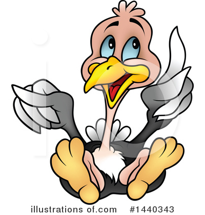 Royalty-Free (RF) Ostrich Clipart Illustration by dero - Stock Sample #1440343