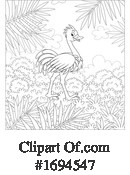 Ostrich Clipart #1694547 by Alex Bannykh