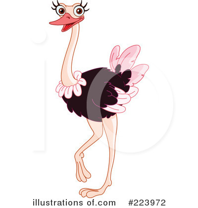 Royalty-Free (RF) Ostrich Clipart Illustration by yayayoyo - Stock Sample #223972