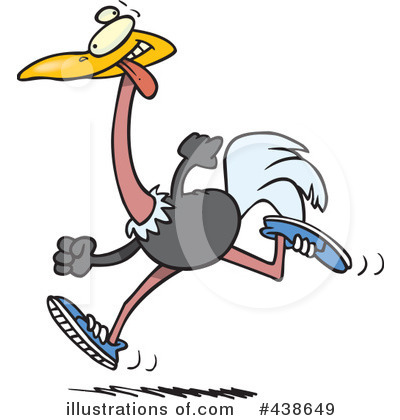 Royalty-Free (RF) Ostrich Clipart Illustration by toonaday - Stock Sample #438649