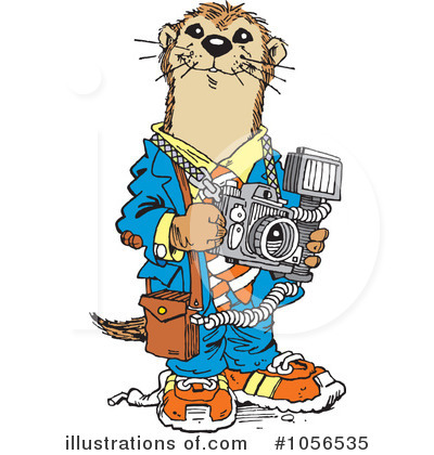 Royalty-Free (RF) Otter Clipart Illustration by Johnny Sajem - Stock Sample #1056535