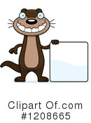 Otter Clipart #1208665 by Cory Thoman