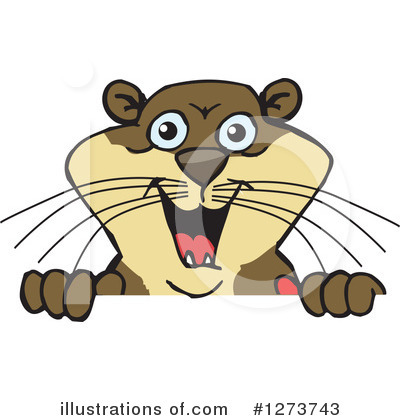 Royalty-Free (RF) Otter Clipart Illustration by Dennis Holmes Designs - Stock Sample #1273743