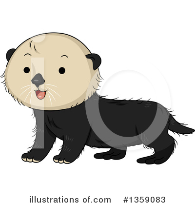Royalty-Free (RF) Otter Clipart Illustration by BNP Design Studio - Stock Sample #1359083