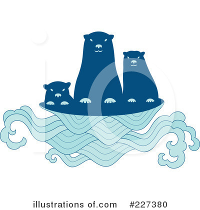 Royalty-Free (RF) Otter Clipart Illustration by Cherie Reve - Stock Sample #227380