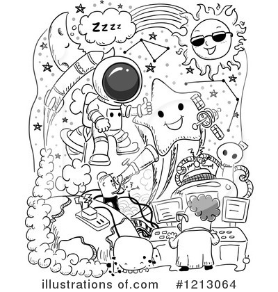 Royalty-Free (RF) Outer Space Clipart Illustration by BNP Design Studio - Stock Sample #1213064