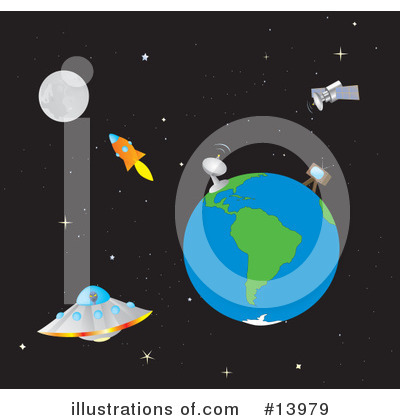Satellite Clipart #13979 by Rasmussen Images