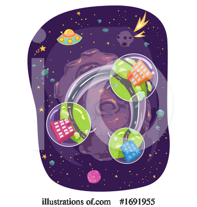 Royalty-Free (RF) Outer Space Clipart Illustration by BNP Design Studio - Stock Sample #1691955