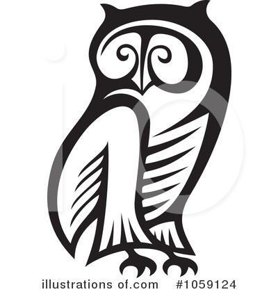 Royalty-Free (RF) Owl Clipart Illustration by Any Vector - Stock Sample #1059124